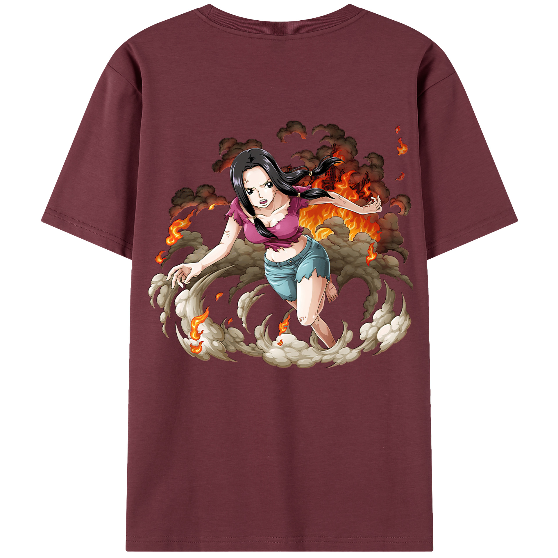ワンピース ニコ・ロビン ONE PIECE Nico Robin 綿100％半袖Tシャツ（背面プリント）
